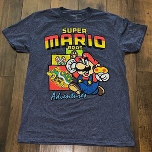 Super Mario Bros Graphic T-Shirt - Gray  PM3